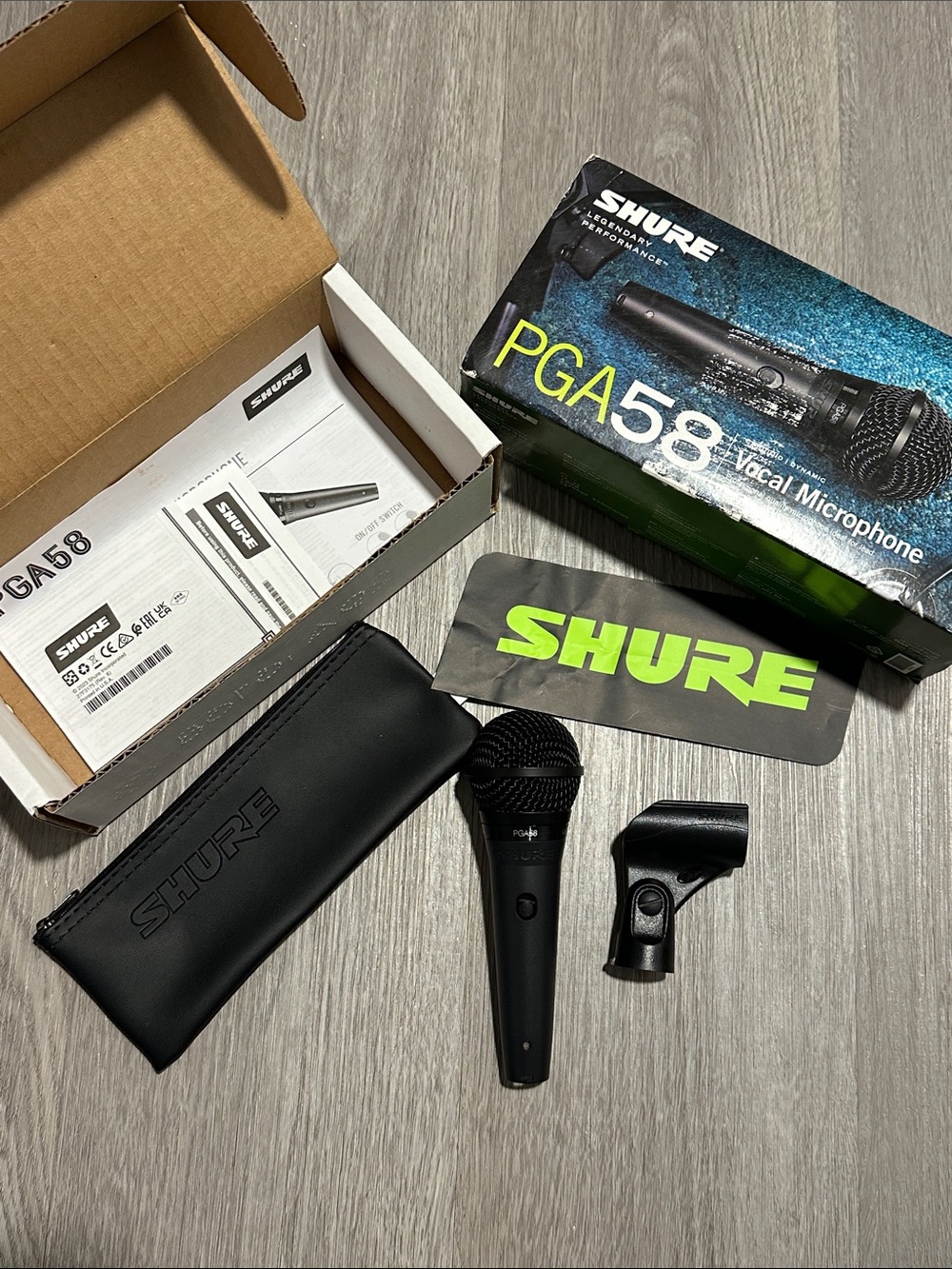 Shure PGA58 Cardioid Dynamic Vocal Microphone
